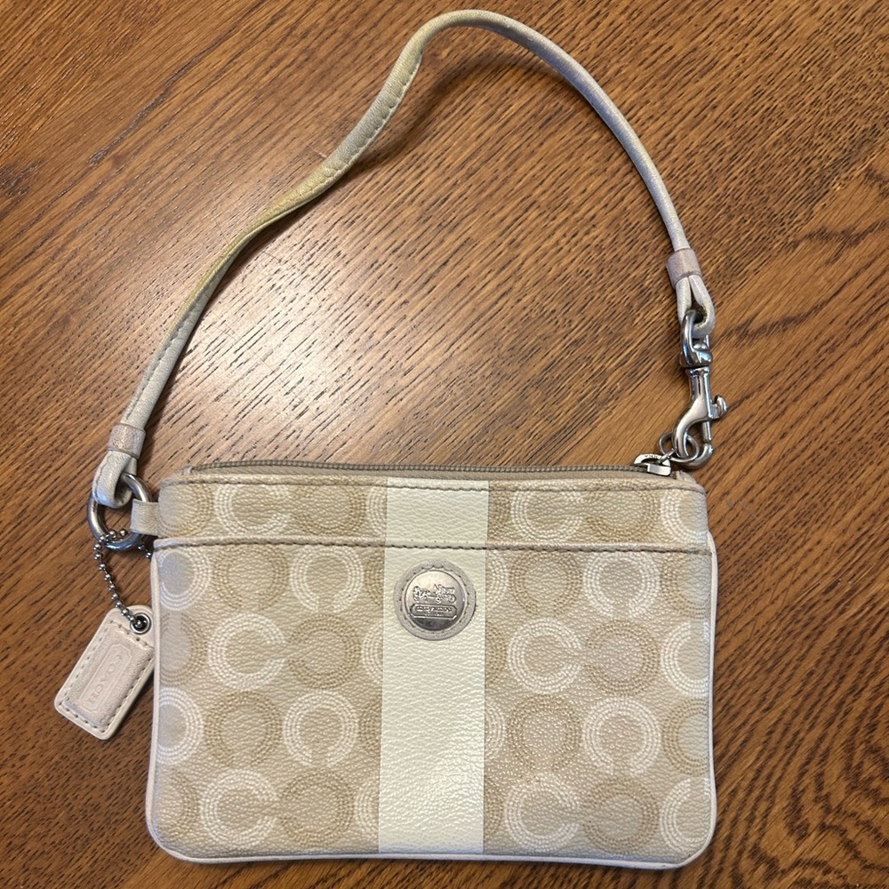 Coach Beige and Cream Wallet
